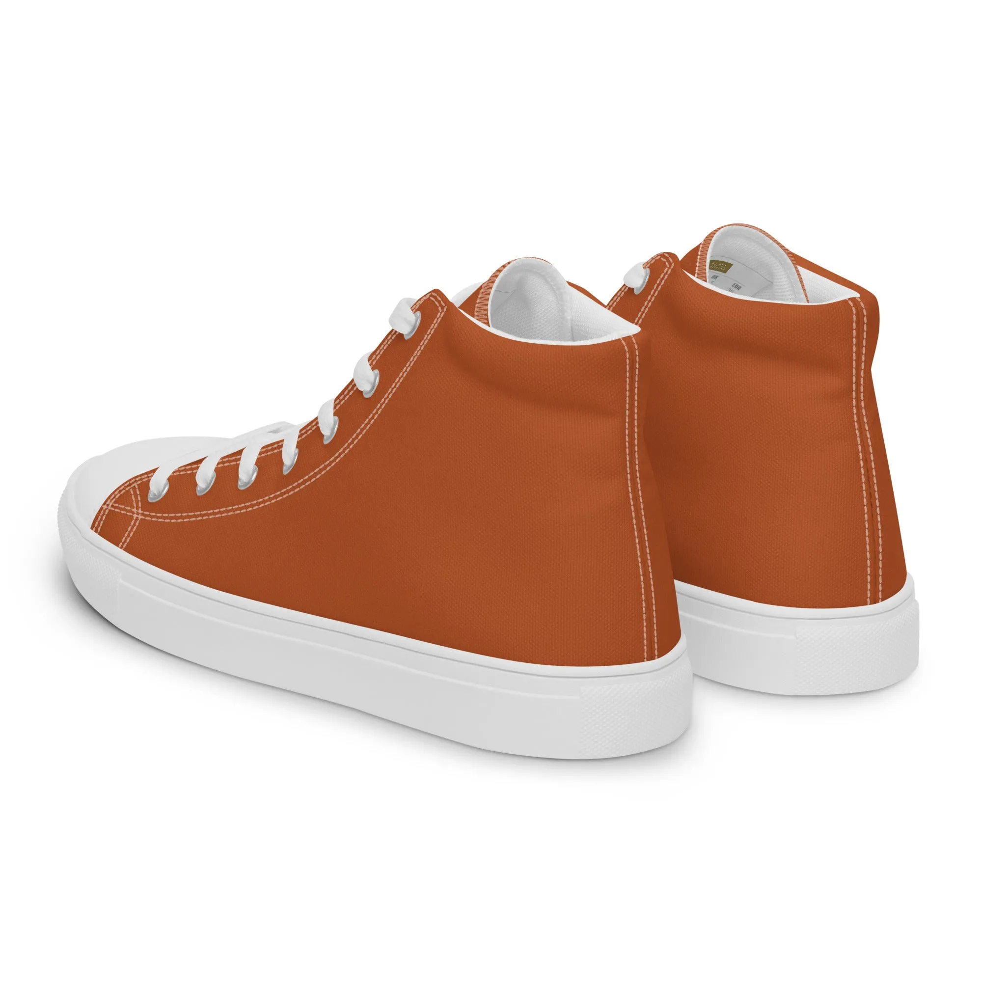 Honey Brown - Sustainably Made Men's High Top Canvas Shoes