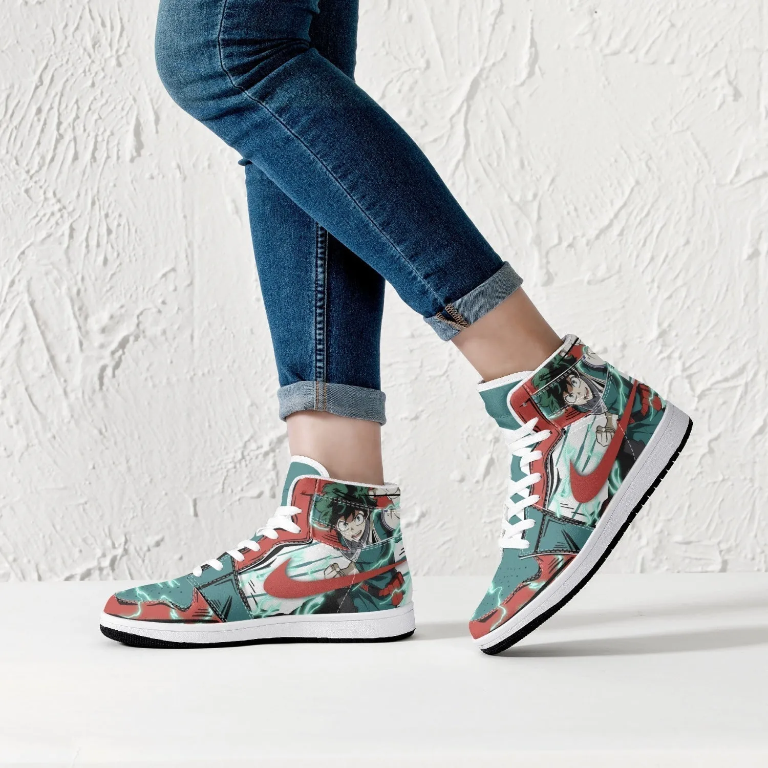 Izuku Midoriya - Deku My Hero Mid 1 Basketball Shoes