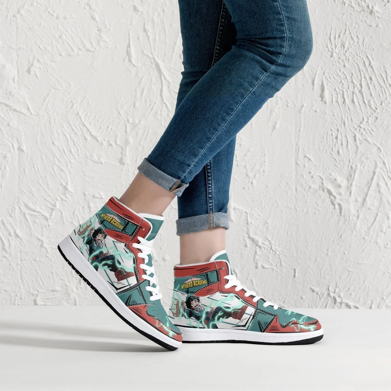 Izuku Midoriya - Deku My Hero Mid 1 Basketball Shoes