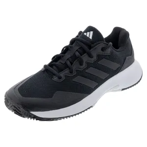 Junior`s Gamecourt 2 Tennis Shoes Core Black and Grey Four
