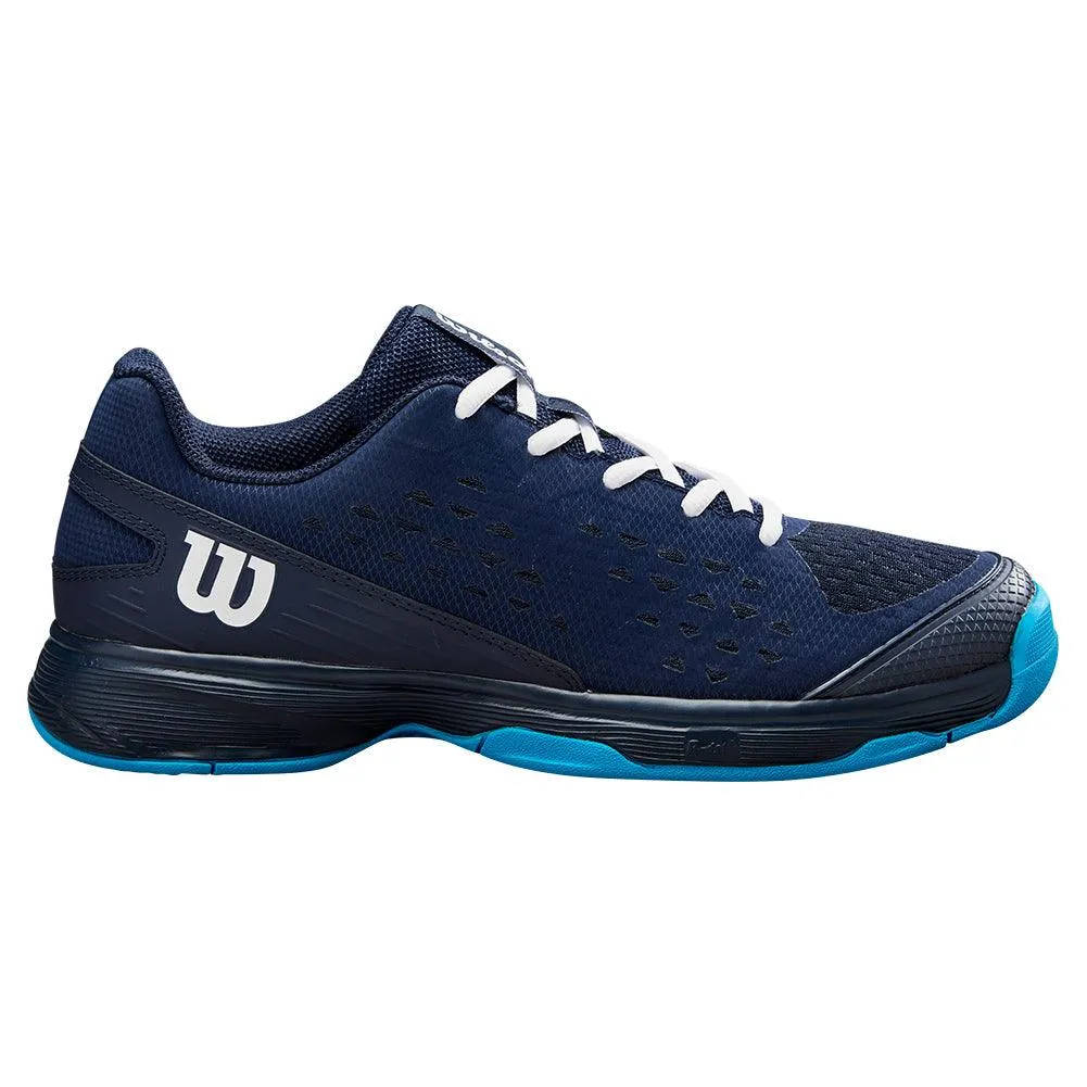 Juniors` Rush Pro Tennis Shoes Navy Blazer and White