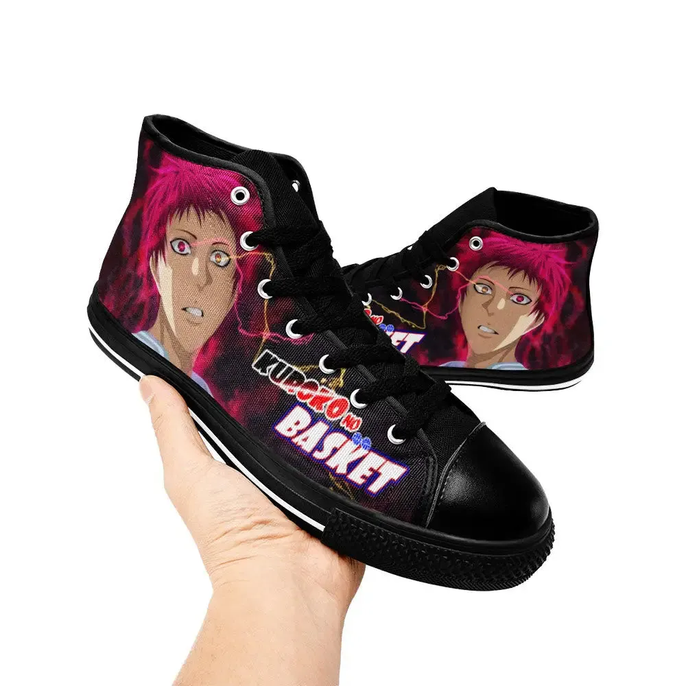 Kuroko Basketball Shoes High Tops Sneakers for Kids and Adults
