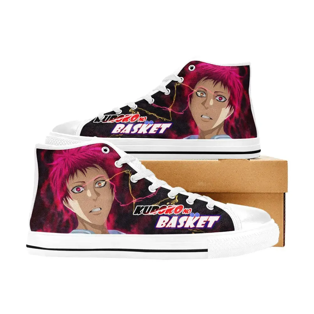 Kuroko Basketball Shoes High Tops Sneakers for Kids and Adults