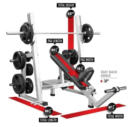 Legend Pro Series Olympic Incline Bench