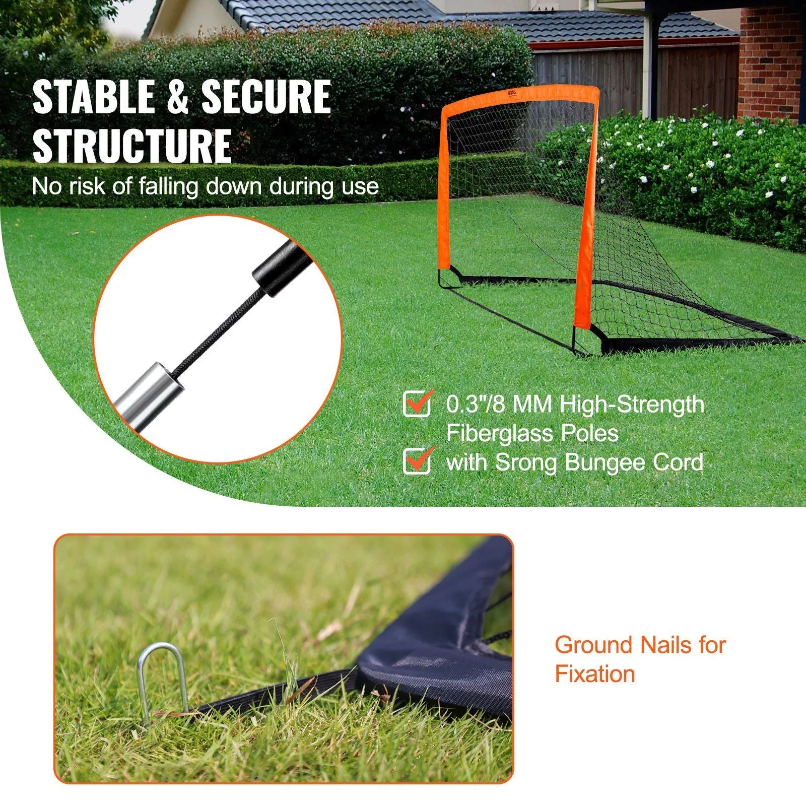 Lightweight Portable Soccer Goal