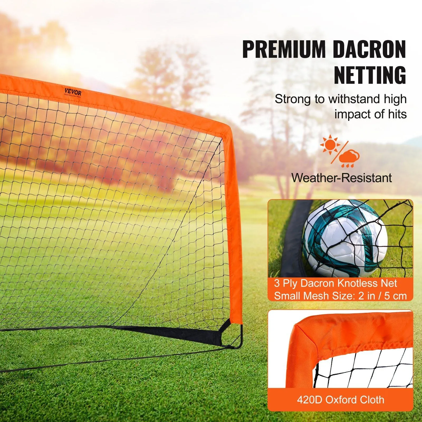 Lightweight Portable Soccer Goal