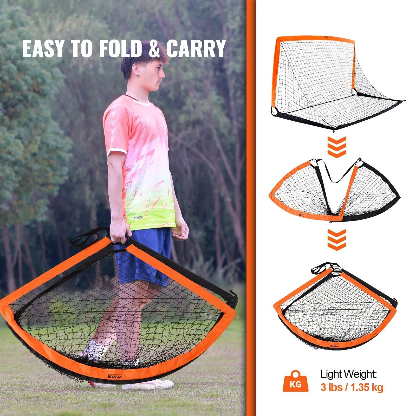 Lightweight Portable Soccer Goal