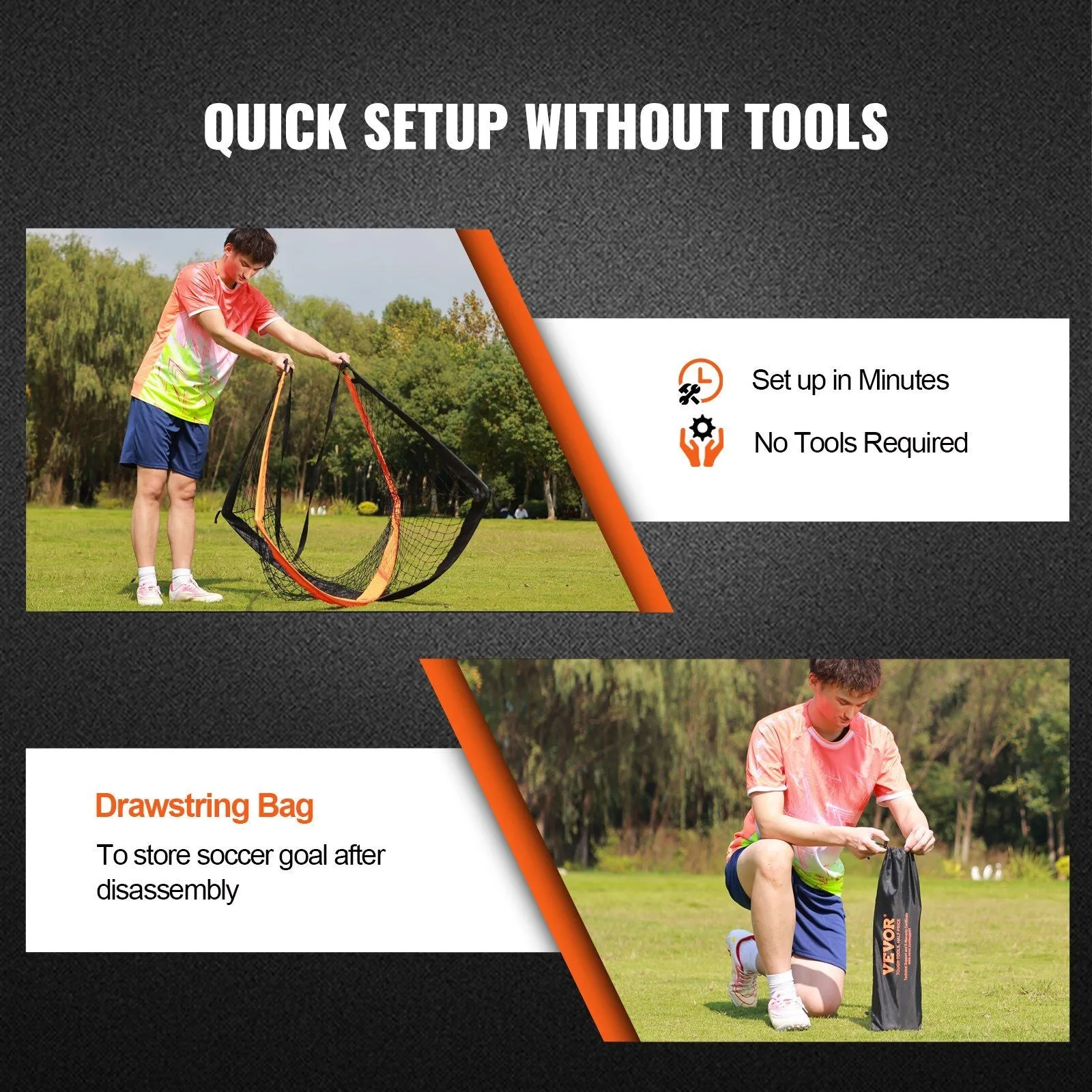 Lightweight Portable Soccer Goal