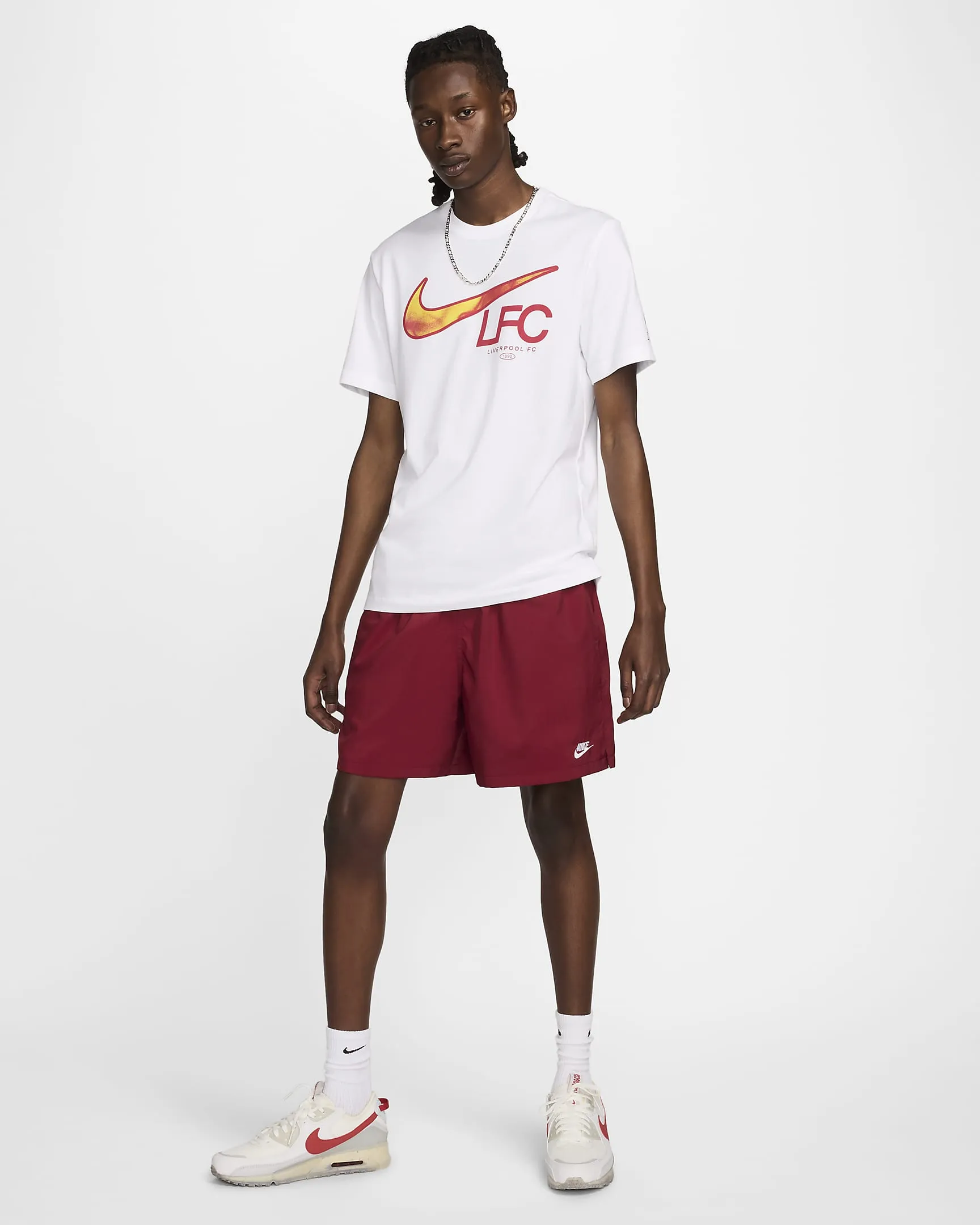 Liverpool FC Swoosh Men's Nike Soccer T-Shirt