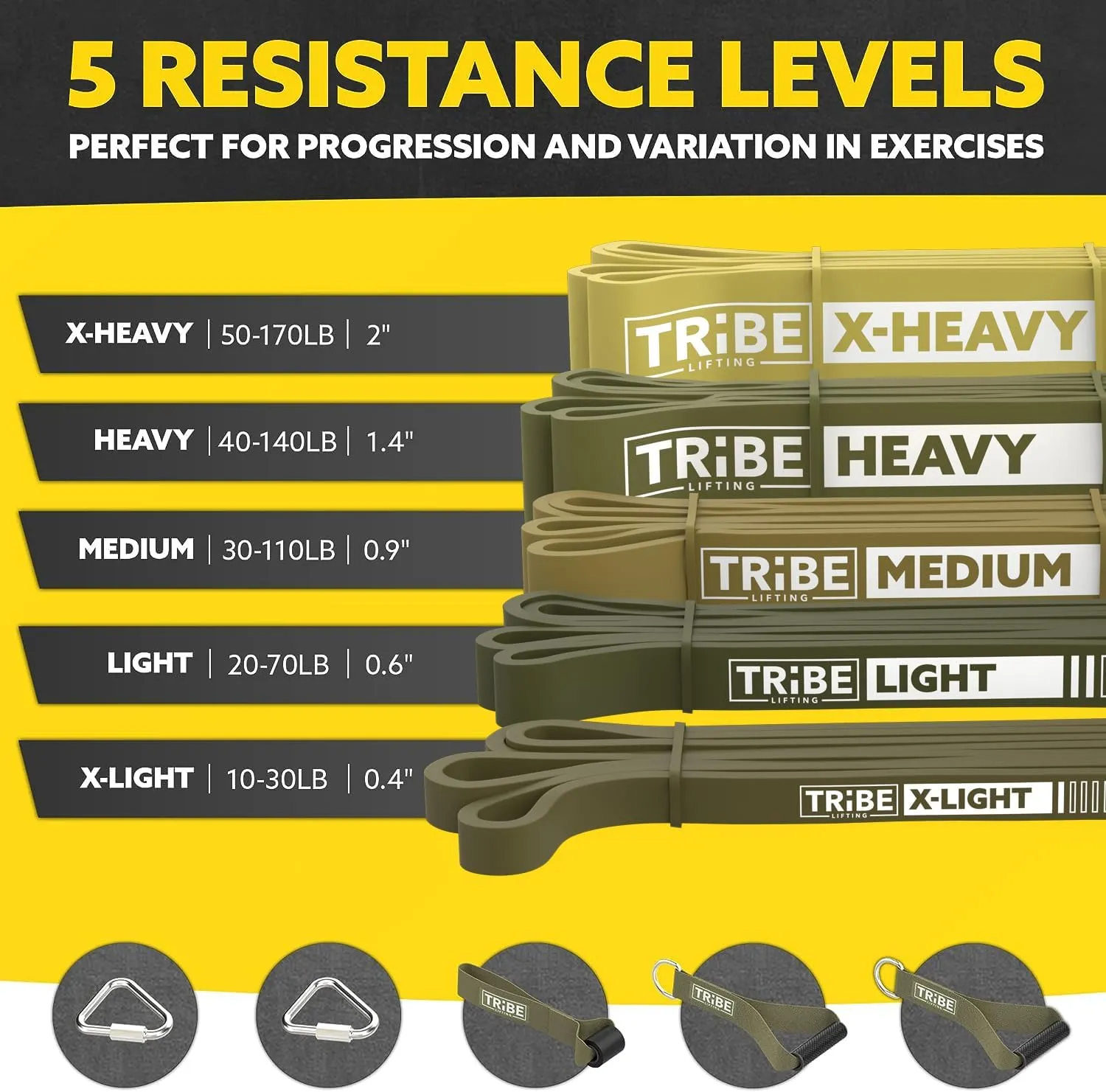 Long Resistance Bands for Working Out Men and Women