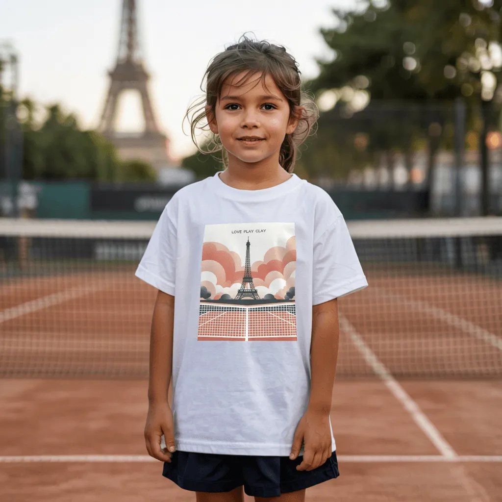 Love Play Clay Tennis T-Shirt - Youth