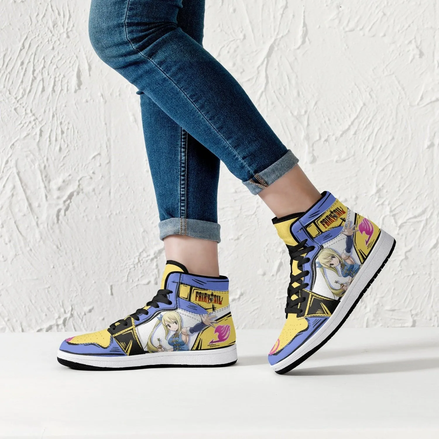 Lucy Heartfilia Fairy Tail Mid 1 Basketball Shoes