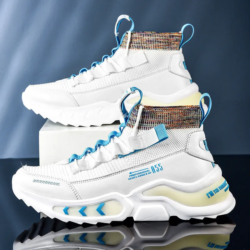 Luminous Tide Shoes Autumn And Winter High Top Basketball Leisure