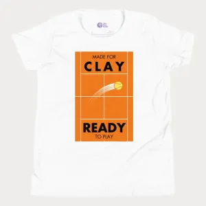 Made for Clay, Ready to Play Tennis T-Shirt - Youth