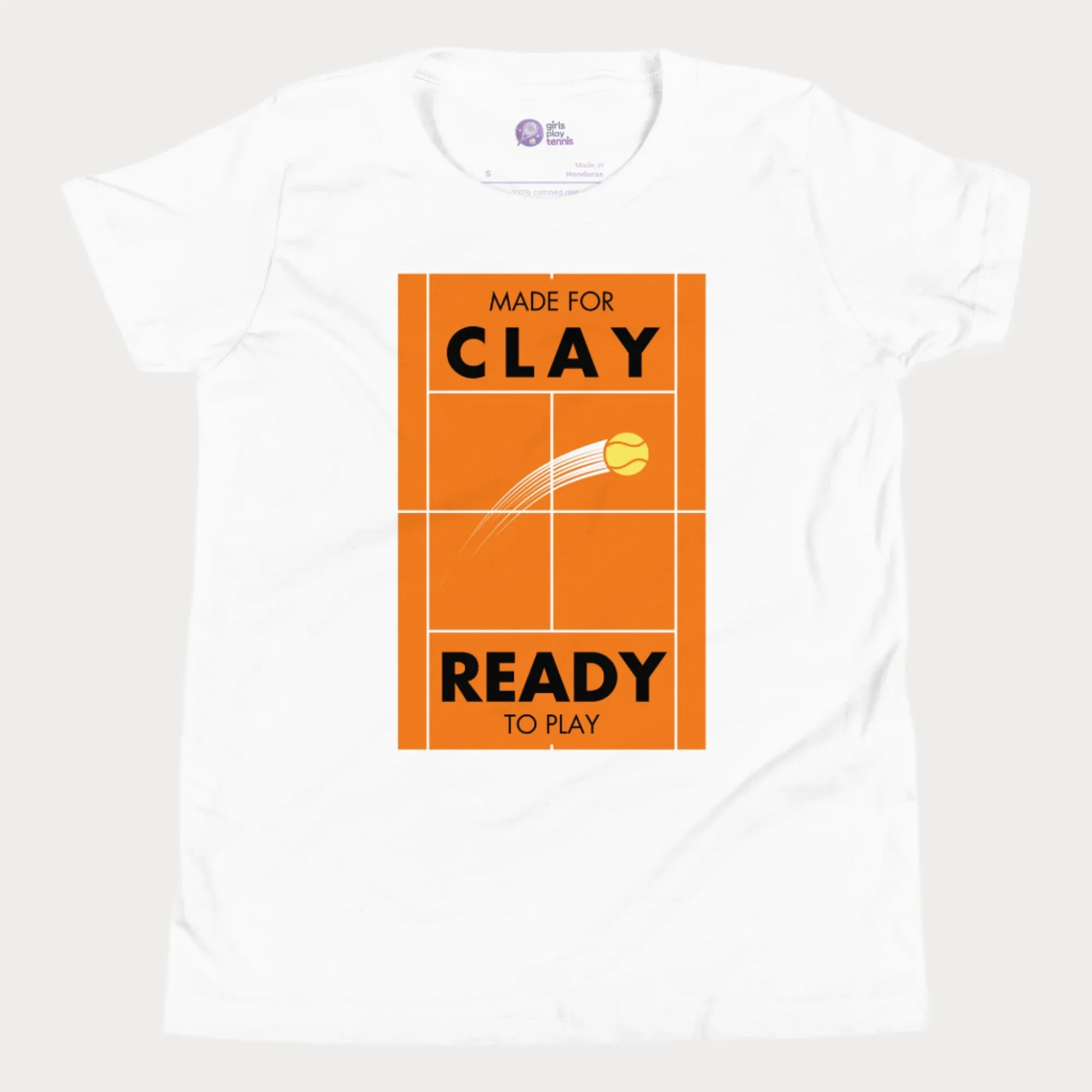 Made for Clay, Ready to Play Tennis T-Shirt - Youth