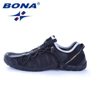 Men Running Shoes Lace Up Athletic