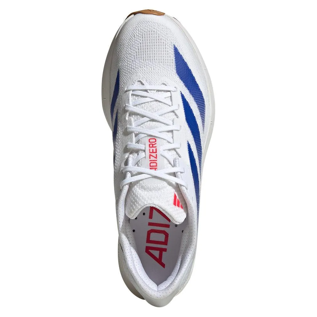 Men`s Adizero SL2 Running Shoes White and Team Royal Blue