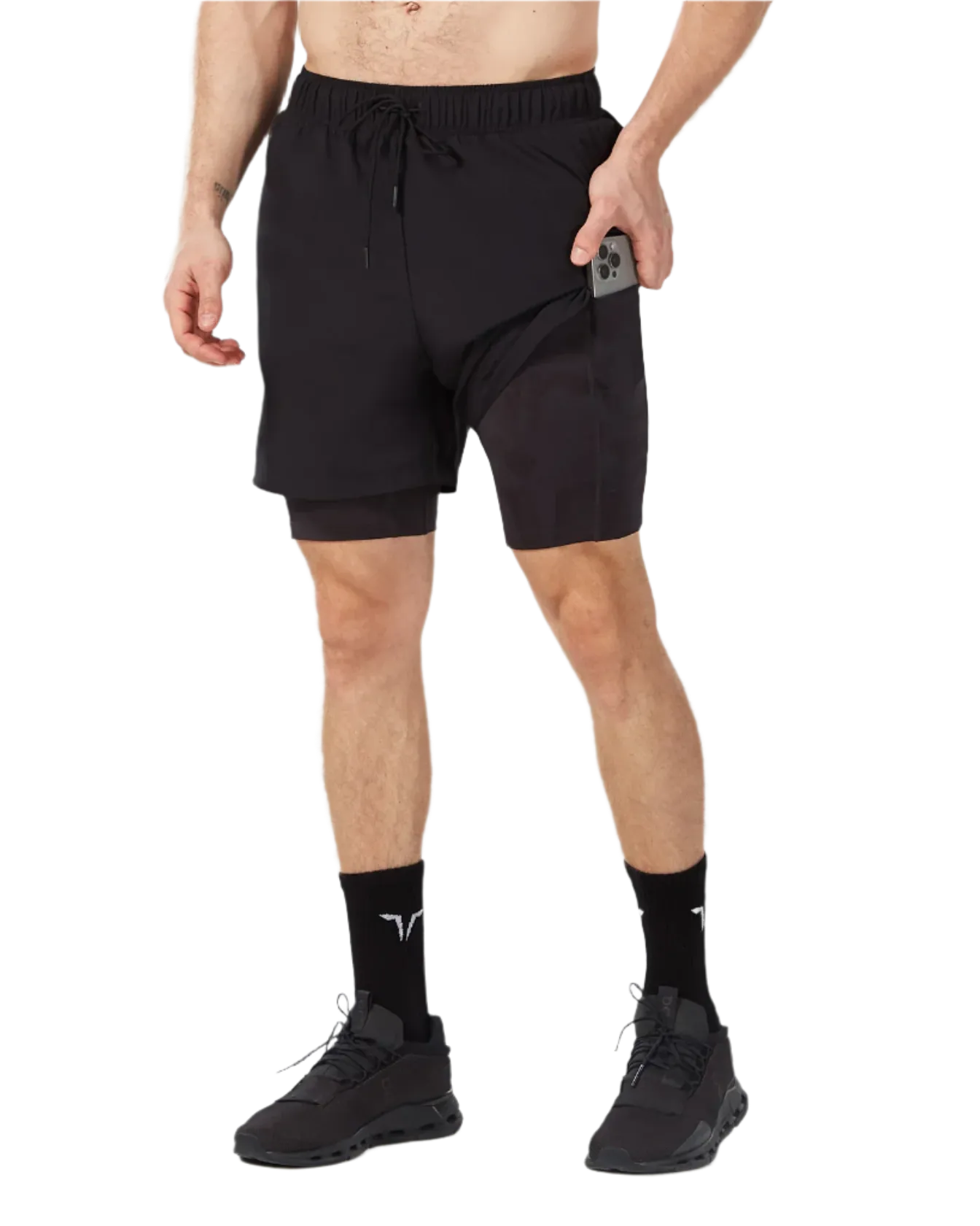 Mens Dry Tech 2in 1 7 Inch Short