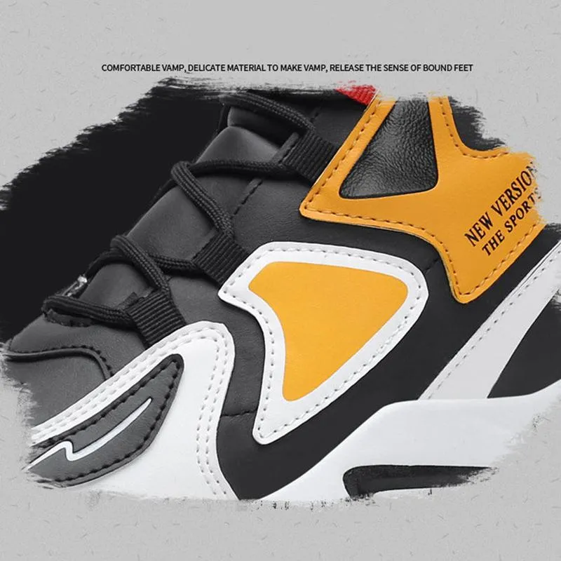 Men's Heightened Sneakers Korean Style Trendy High-top Shoes All-match Student Men's Basketball Shoes