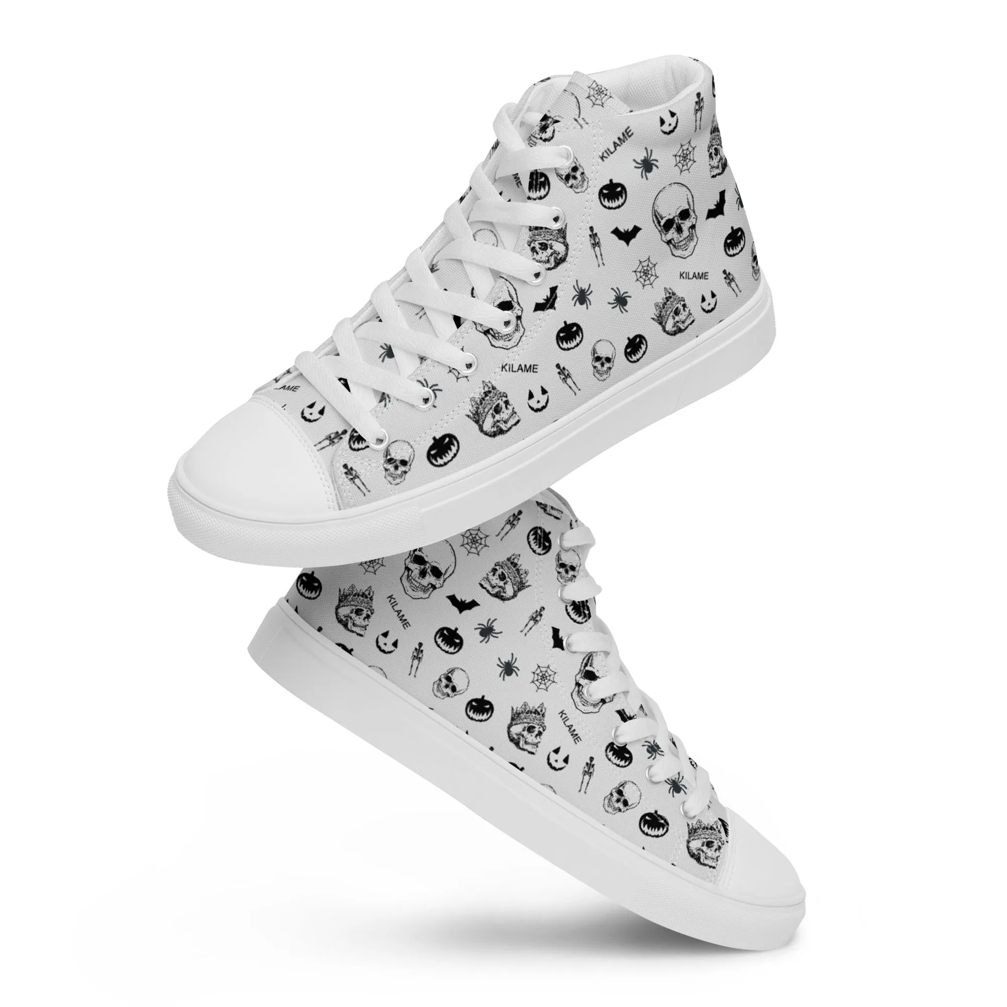 Men’s high top canvas shoes 'Skull'