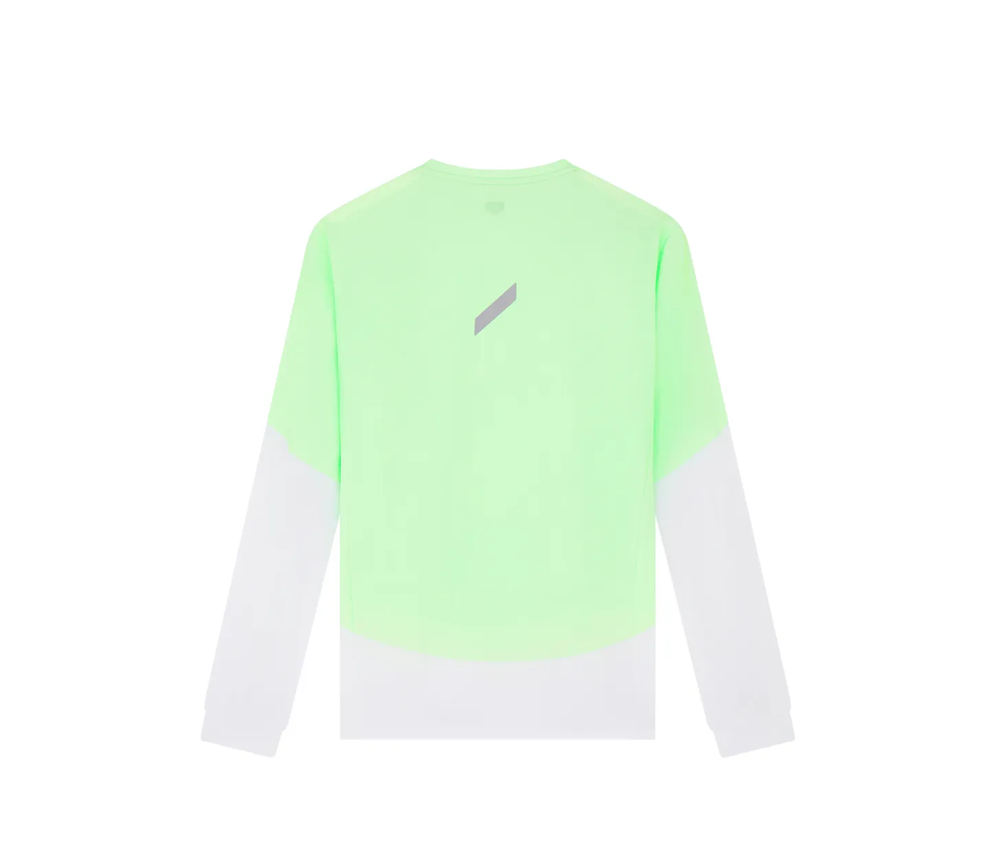 Men's Long Sleeve Printed Tech T | Neon Mint
