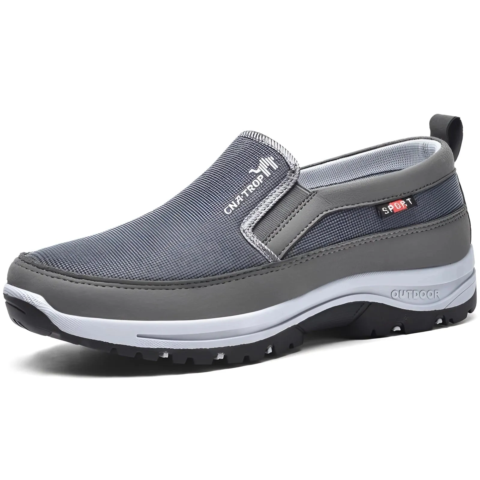 Men's Navy Waterproof Slip-On Walking Shoes - Lightweight & Anti-Slip