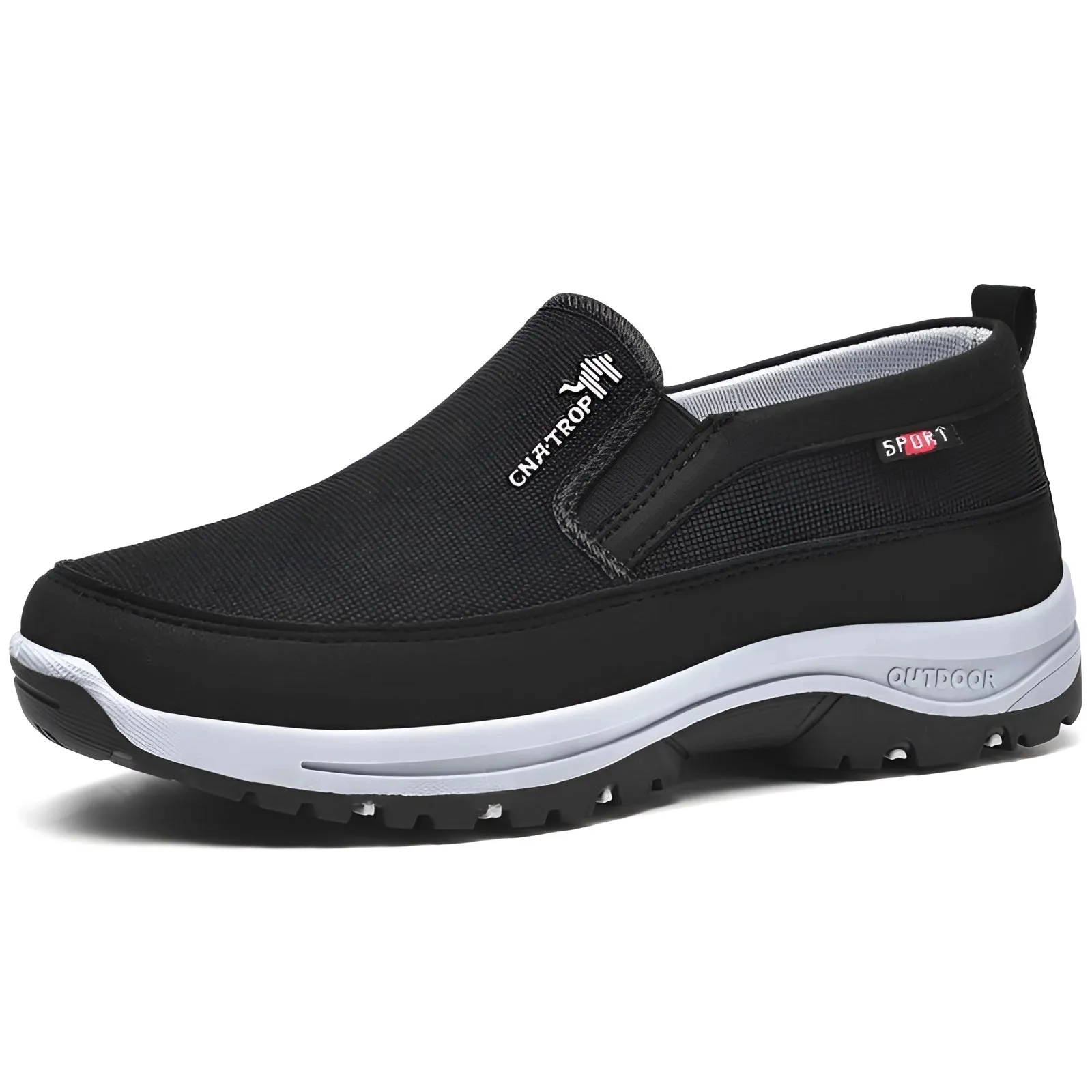 Men's Navy Waterproof Slip-On Walking Shoes - Lightweight & Anti-Slip