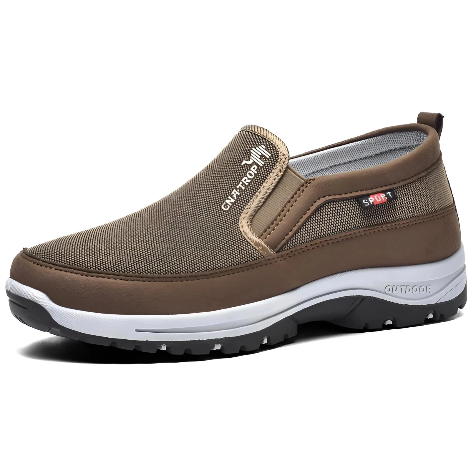 Men's Navy Waterproof Slip-On Walking Shoes - Lightweight & Anti-Slip