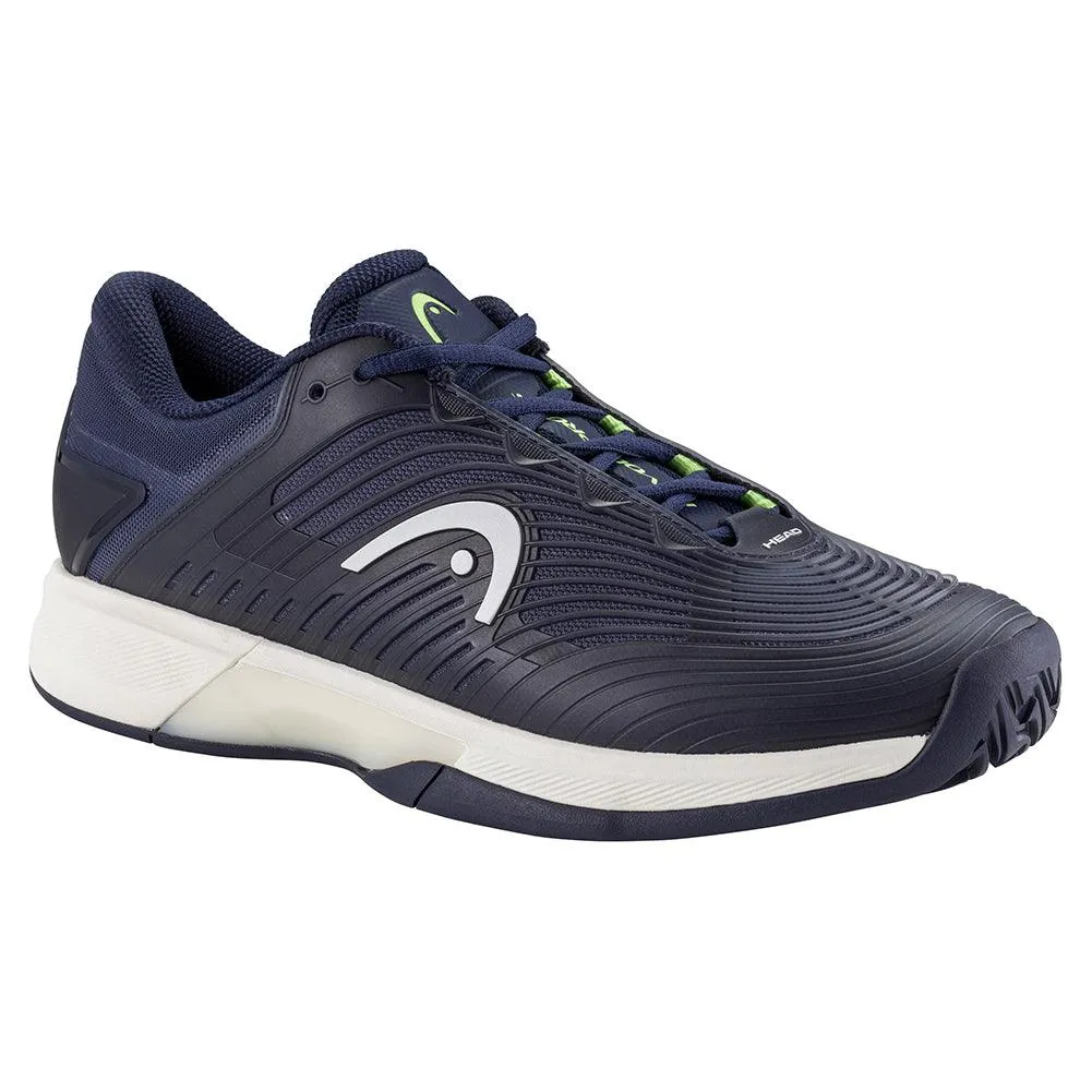 Men`s Revolt Pro 4.5 Tennis Shoes Navy and Lime
