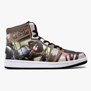 Mikasa Ackerman Training Corps Shingeki no Kyojin Mid 1 Basketball Shoes