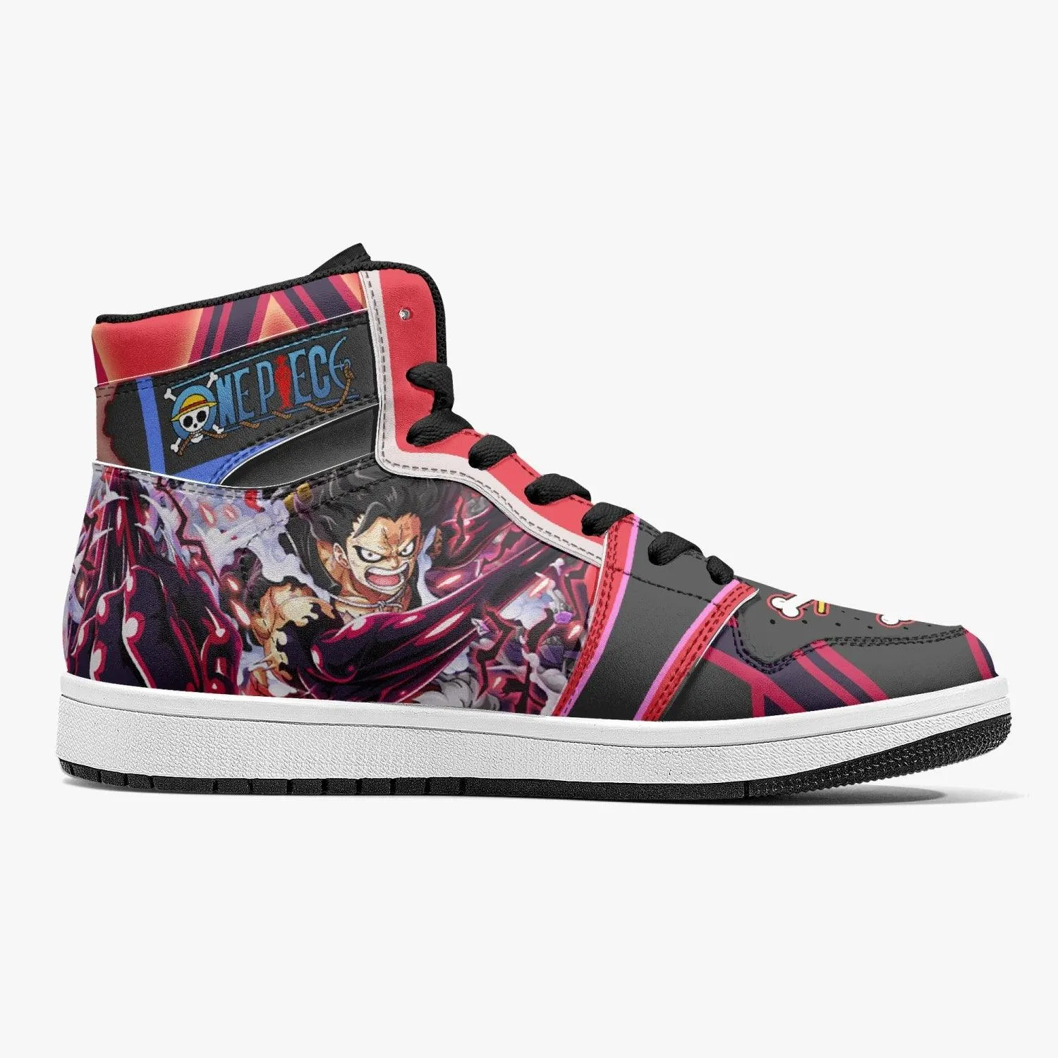 Monkey D. Luffy Gear 4th Snake Man One Piece Mid 1 Basketball Shoes