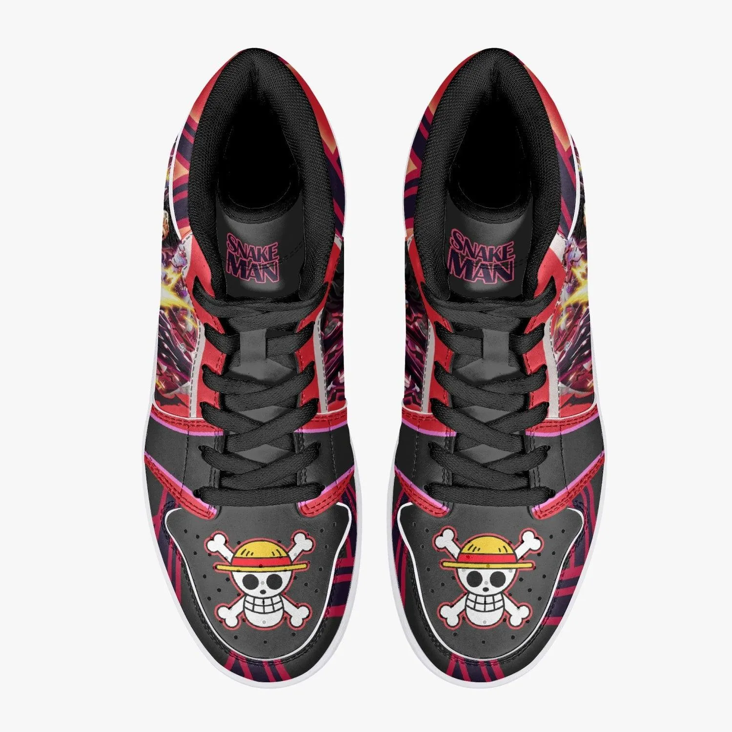 Monkey D. Luffy Gear 4th Snake Man One Piece Mid 1 Basketball Shoes