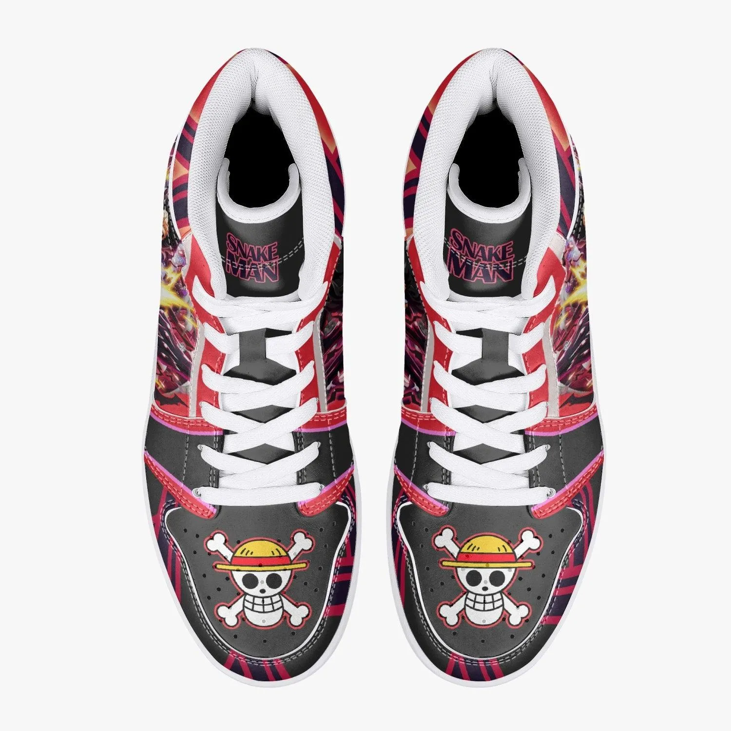 Monkey D. Luffy Gear 4th Snake Man One Piece Mid 1 Basketball Shoes