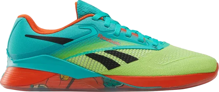 NANO X4 REEBOK CROSSFIT SCARPE UOMO TRAINING FITNESS GIALLA ARANCIO