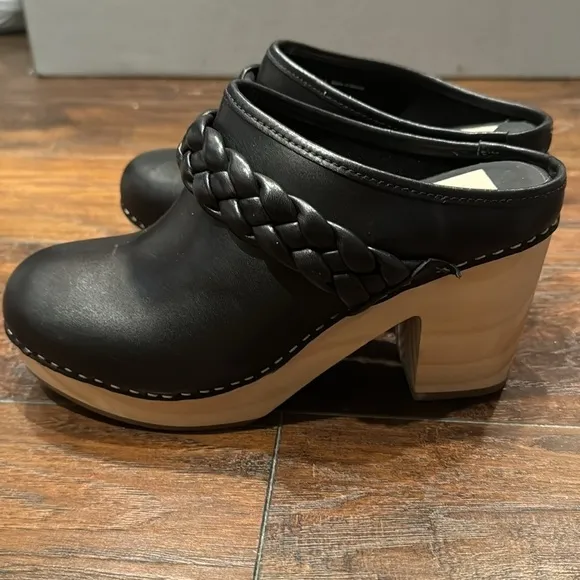 NEW! Dolce Vita Black Leather Hila Heels - Size 8.5