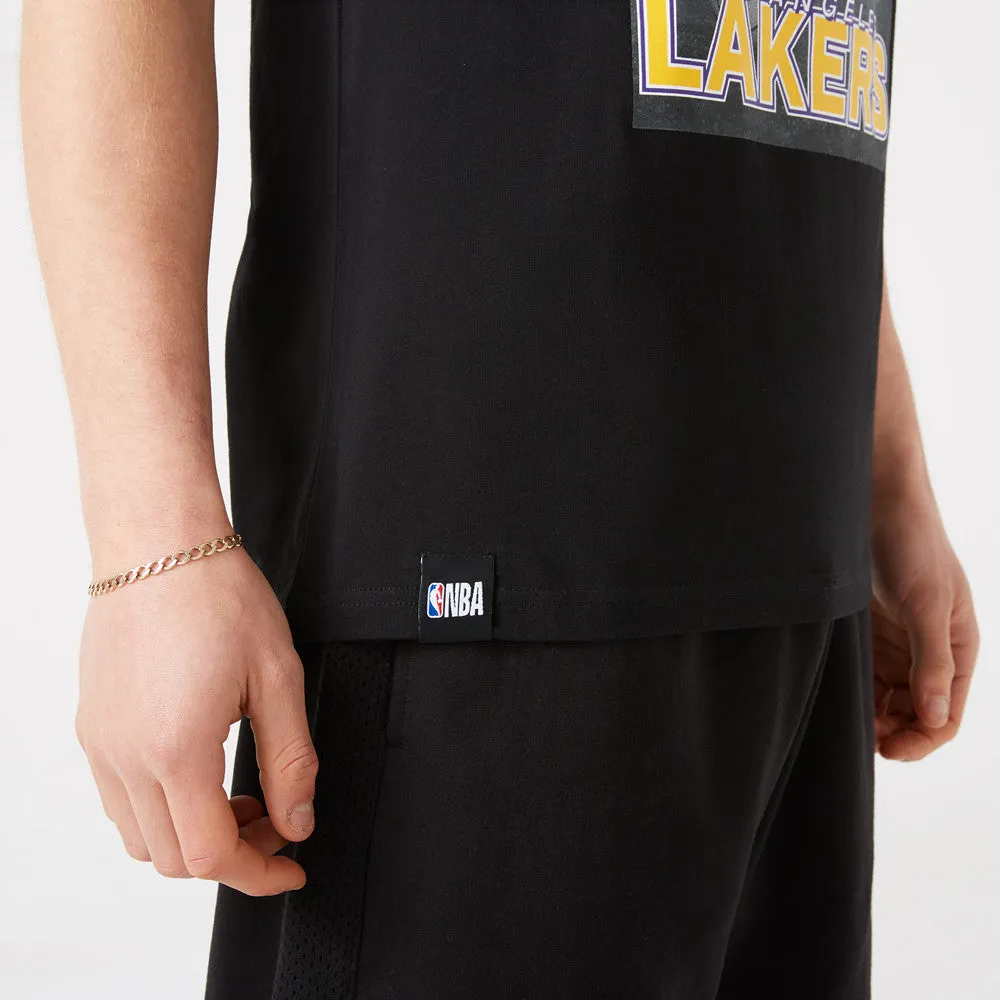 New Era LA Lakers Photographic Black T-Shirt