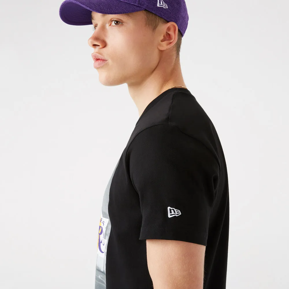 New Era LA Lakers Photographic Black T-Shirt