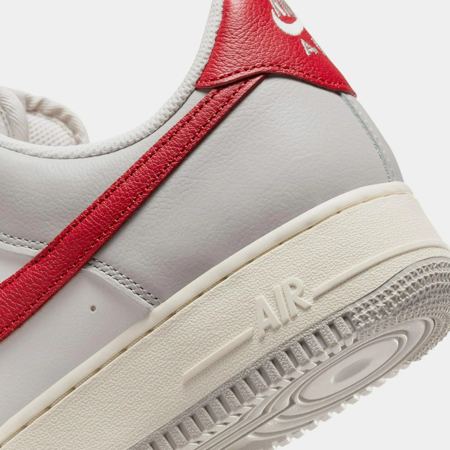 Nike Air Force 1 '07 LV8 Red Toe White Gray Beige HJ9094-012 Shoe Trainer