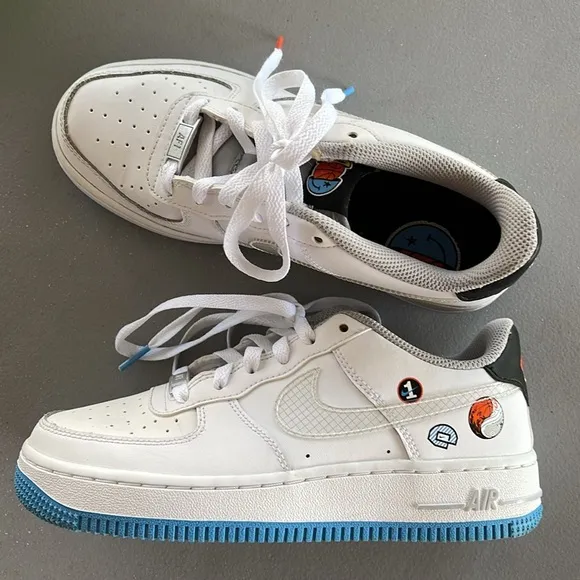 Nike Air Force 1 LV8 1 ‘Happy Hoops’ DM8088-100 Size 4Y
