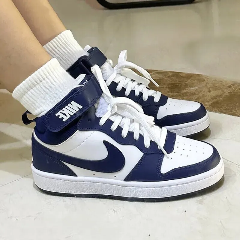 Nike children's shoes women's shoes new trend wear-resistant lightweight basketball shoes casual board shoes CD7782-107