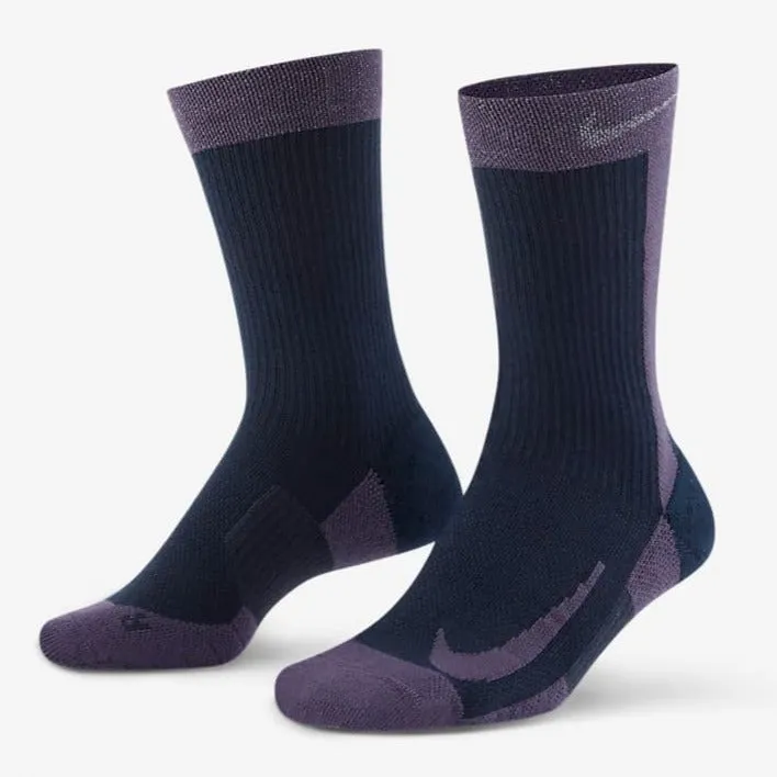 Nike Court Multiplier Max Crew Socks 2 Pack (Obsidian/White)