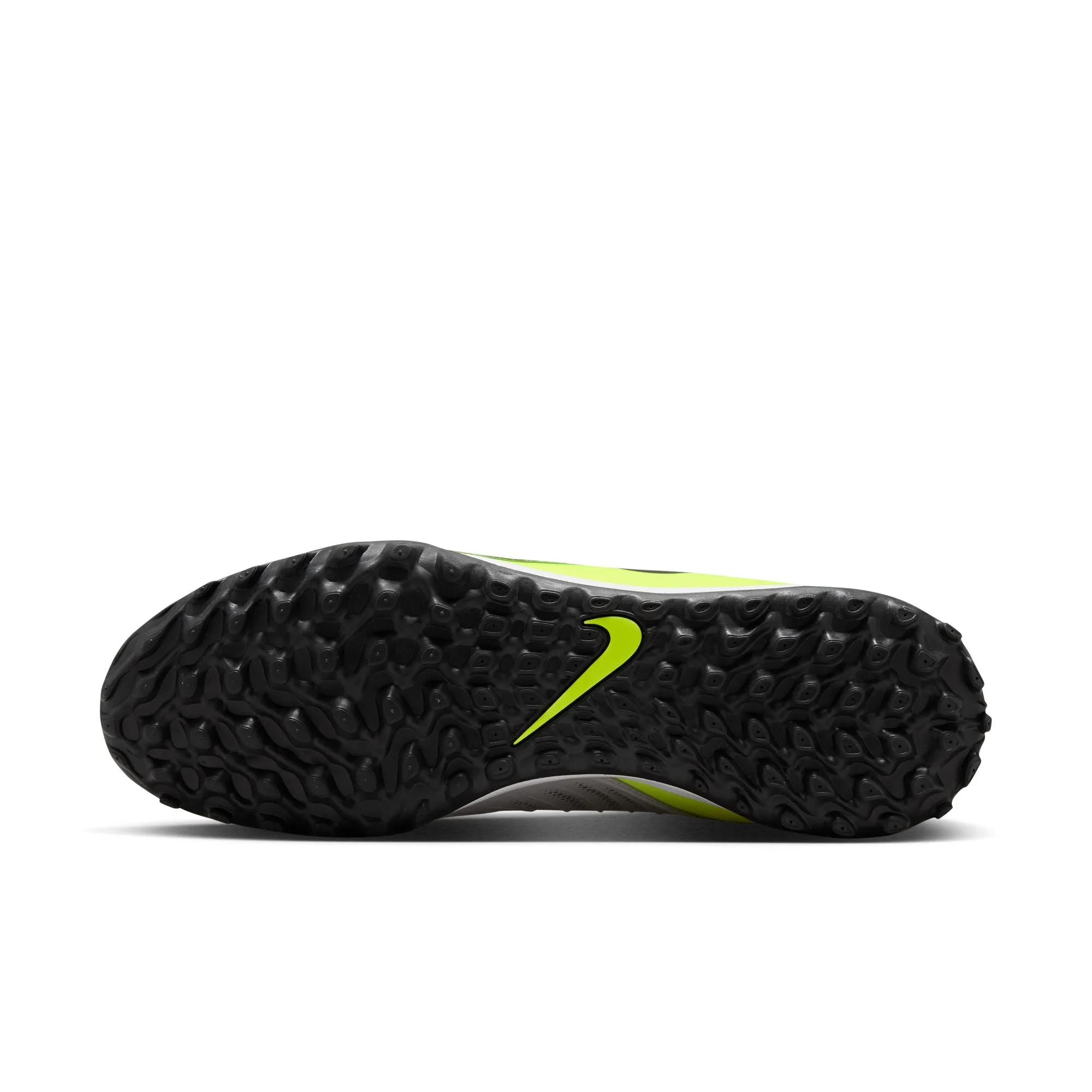 Nike Phantom GX 2 Academy TF Turf Soccer Shoes - Metallic Silver/Black/Volt