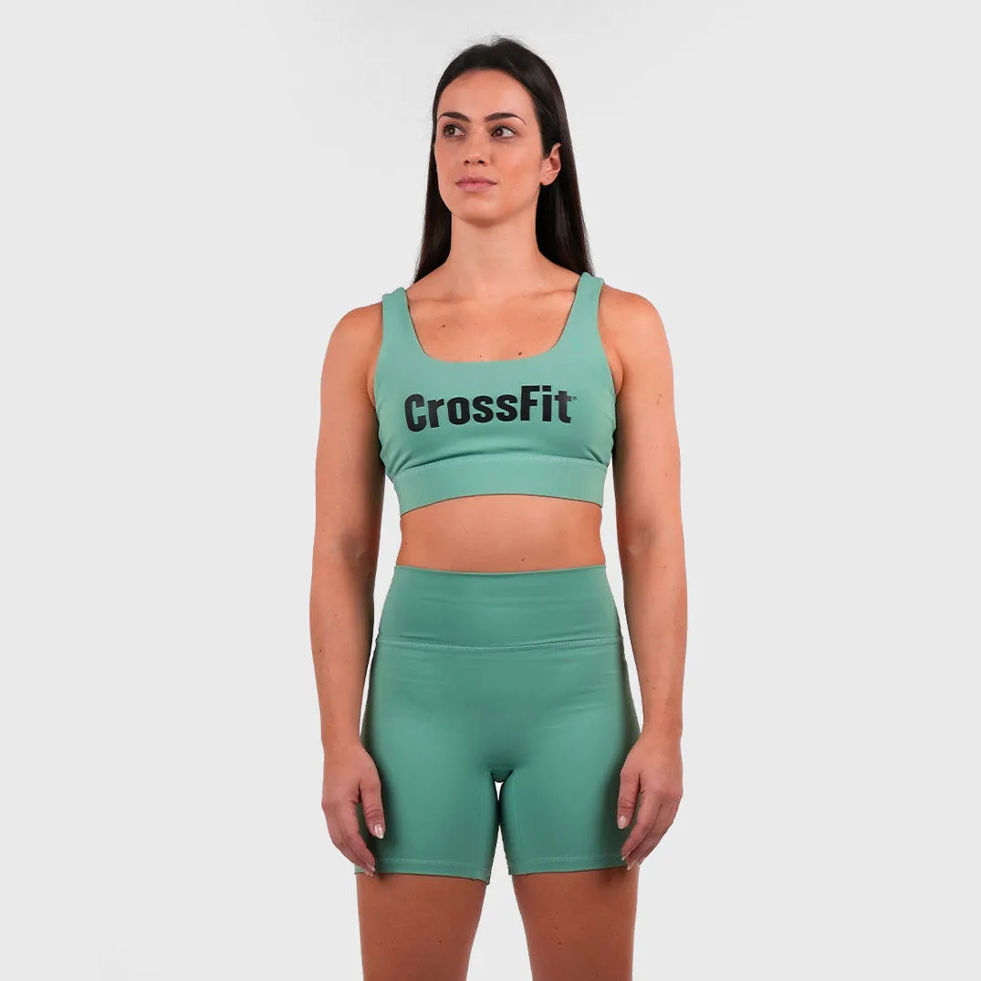 Northern Spirit - CROSSFIT® LAMBDI WOMEN CLASSIC SPORTS BRA MEDIUM SUPPORT - SHALE GREEN