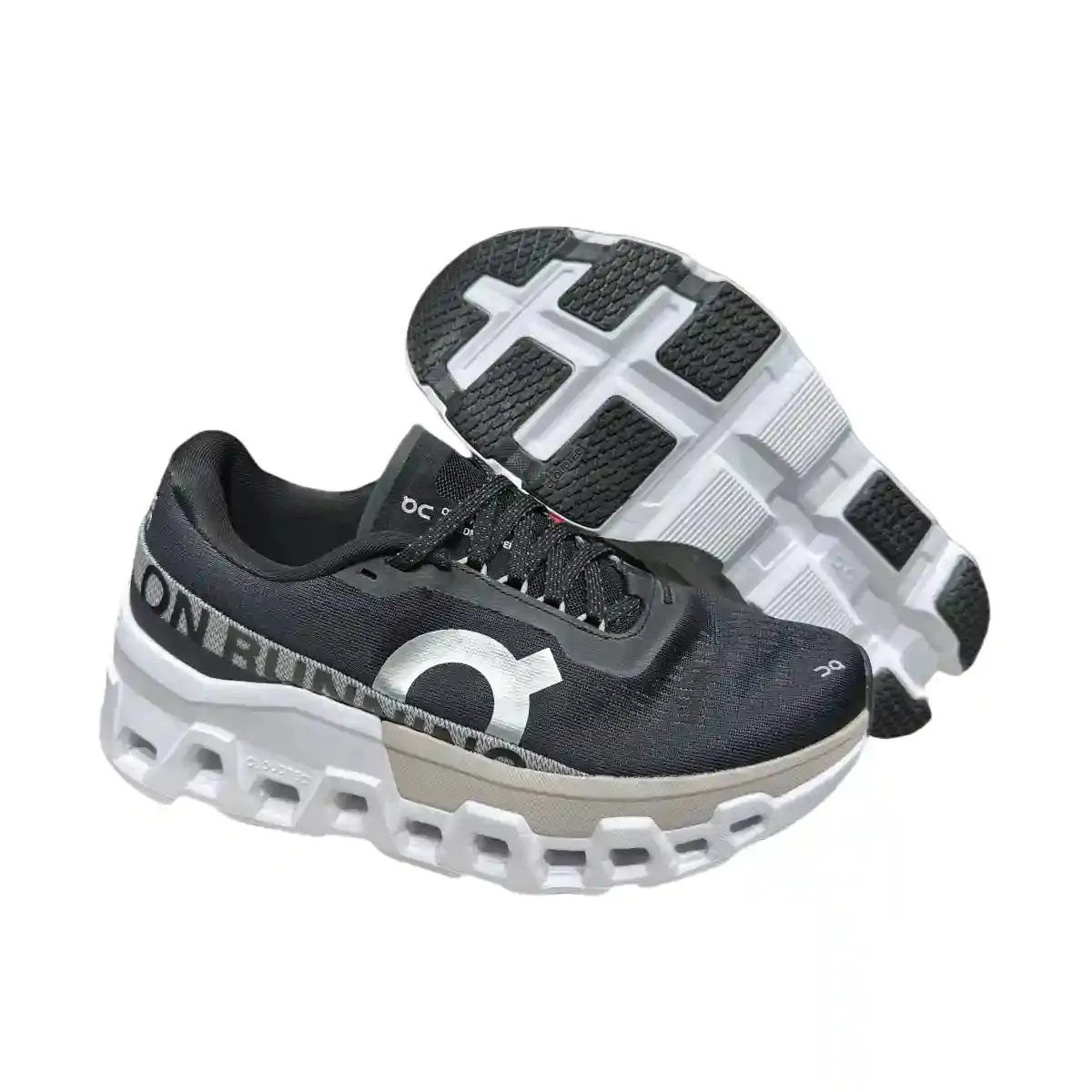 On Cloudmonster 2 Women's   Black/Mist White