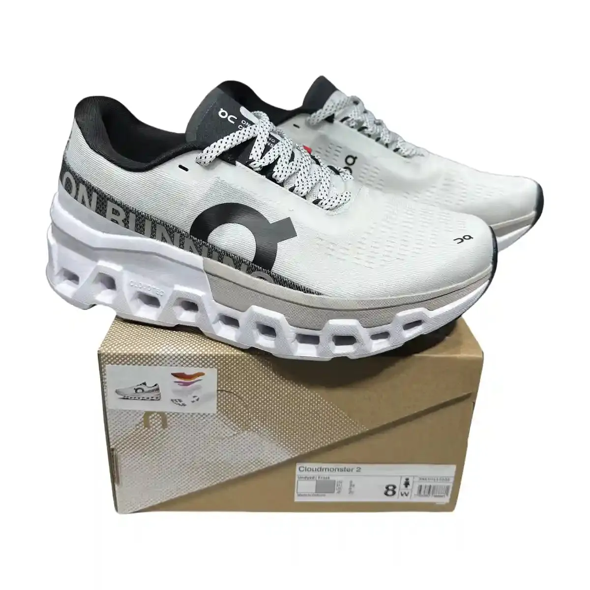 On Cloudmonster 2 Women's  Undyed Natural Mist White
