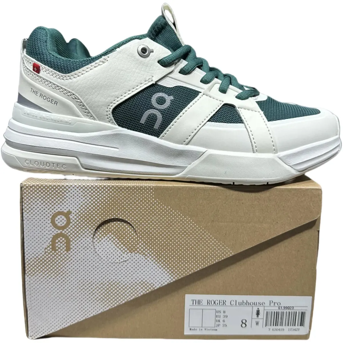 On The Roger Clubhouse Pro Men's White/Green