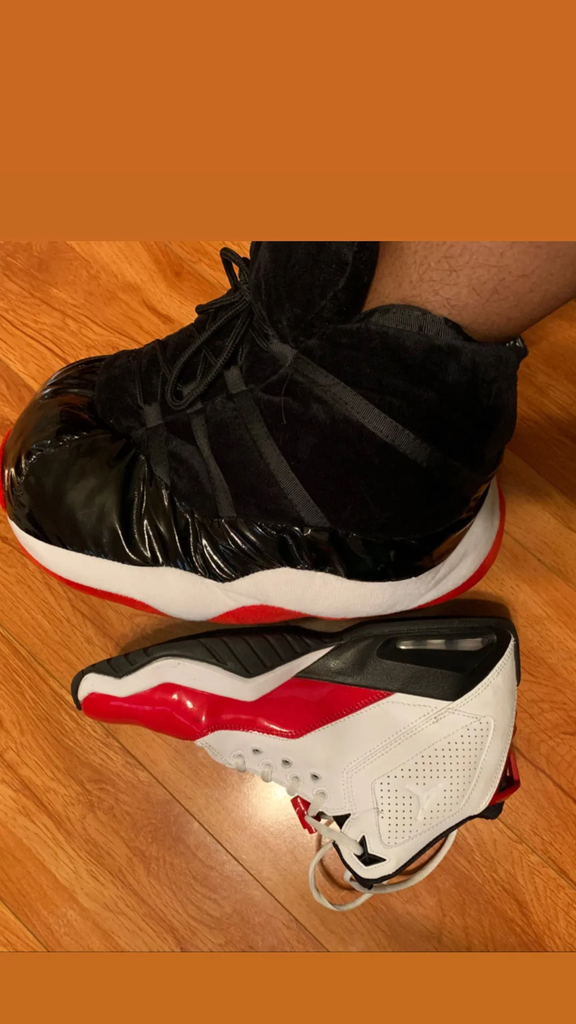 Oversized "Basketball” House Slippers