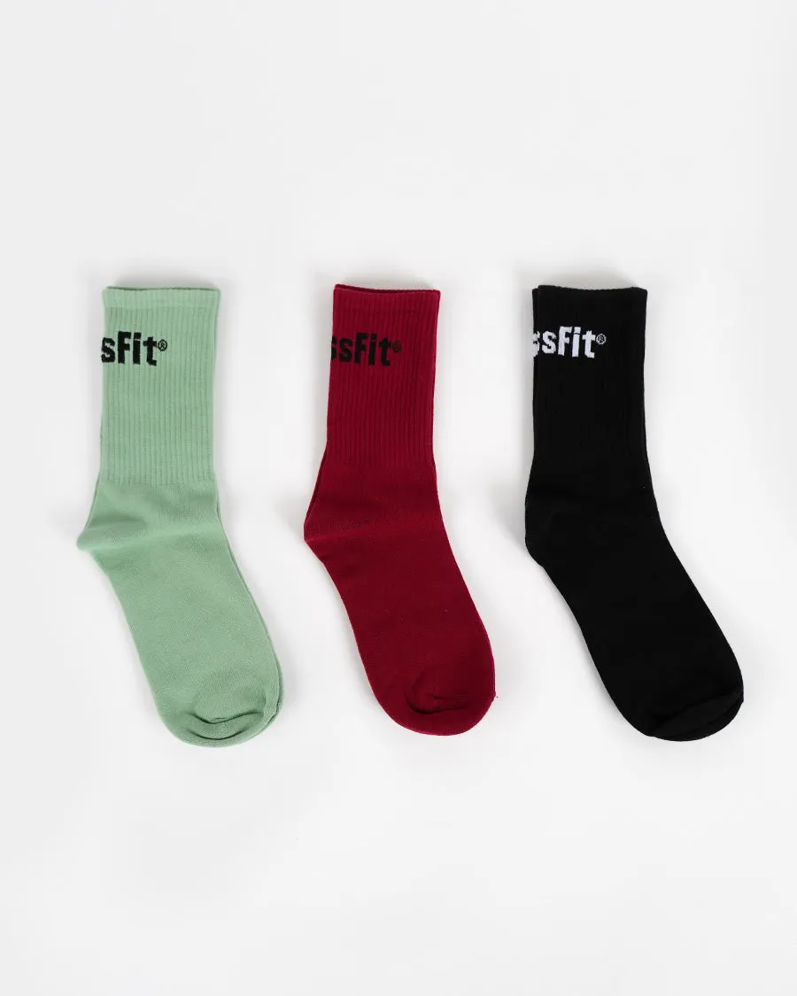 Pack CrossFit® Socks x3 - Mid-height unisex socks