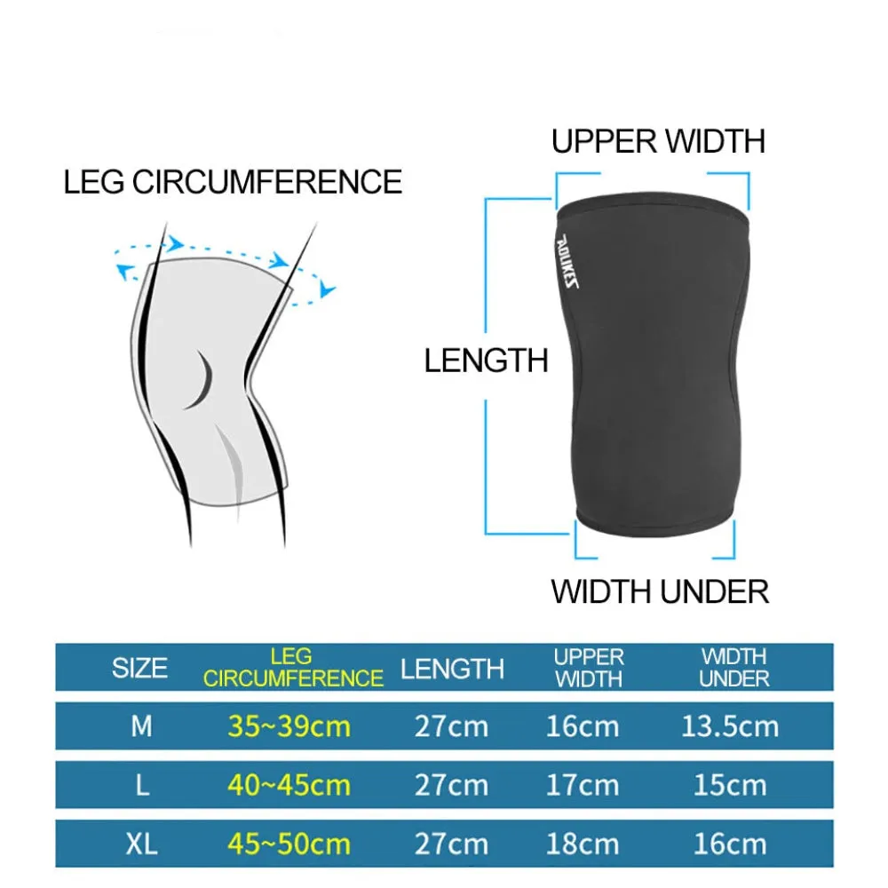 Pair of 7Mm Neoprene Knee Pads For Weightlifting & Crossfit Compression Support For Men & Women