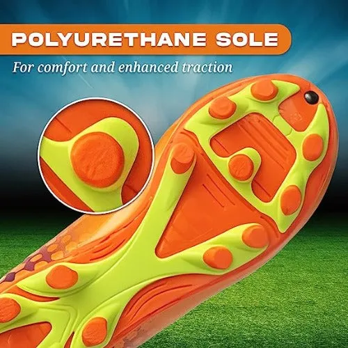 Palomar Firm Ground Soccer Cleats - Orange/Purple